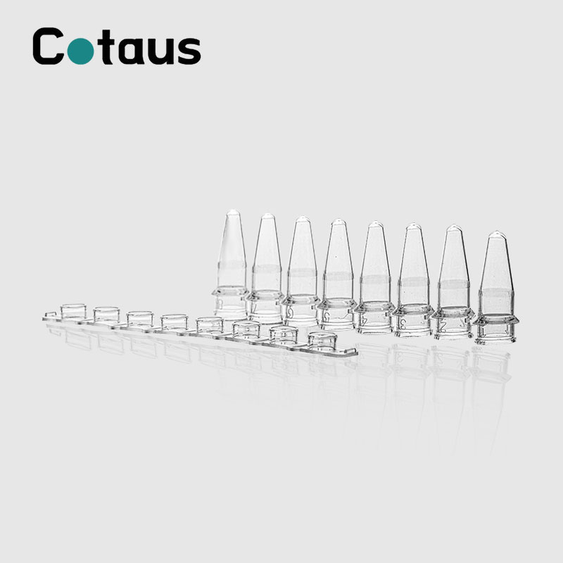 0.2ml ግልጽ PCR 8-Strip ቱቦዎች